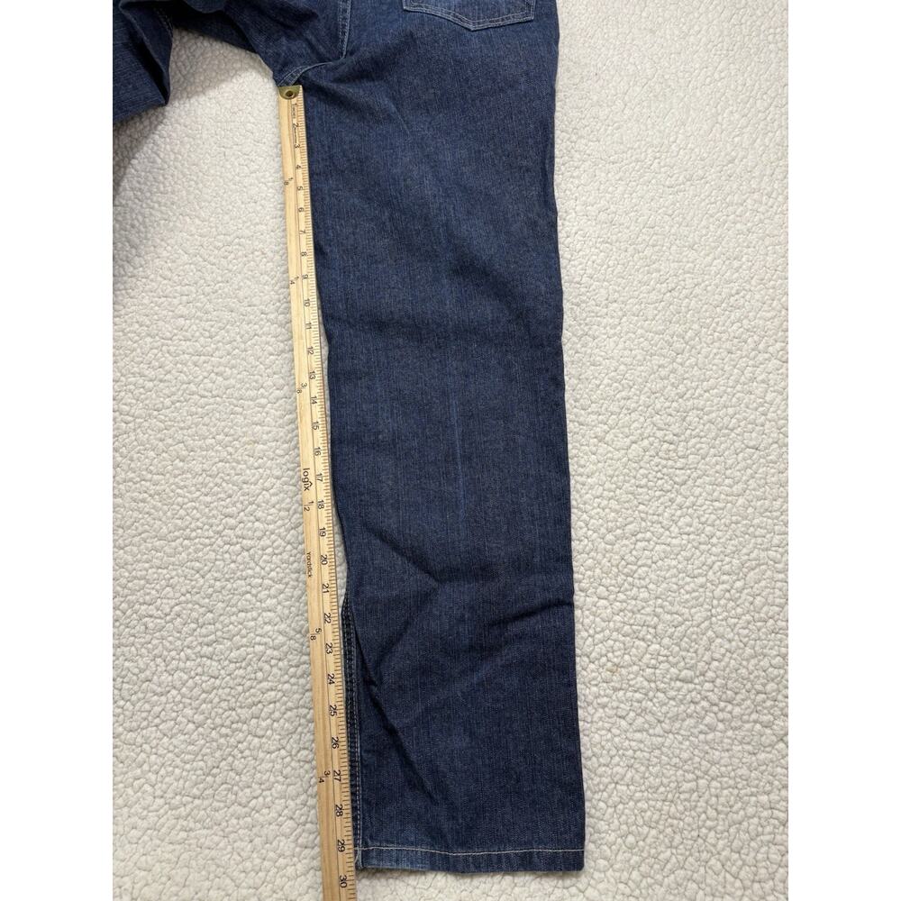 Carhartt FR Flame Resistant Jeans‎ Mens 30x32 Blue Dark Wash Denim Work 280-83 - Picture 8 of 9